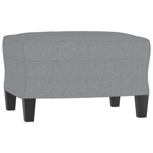 vidaXL Footstool Light Grey 60x50x41 cm Fabric