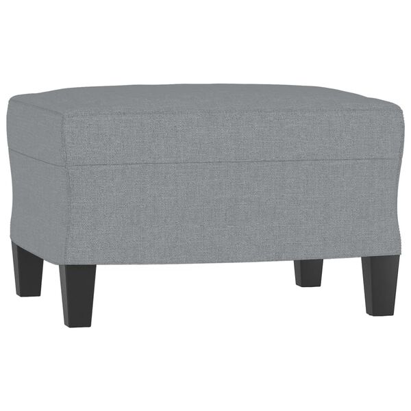 vidaXL Footstool Light Grey 60x50x41 cm Fabric