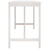 vidaXL Bar Table White 180x80x110 cm Solid Wood Pine