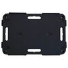 vidaXL Transport Trolleys 3 pcs Black 58x38x12 cm Polypropylene