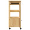 vidaXL Kitchen Trolley MONZA 48x40x90 cm Solid Wood Pine