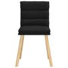 vidaXL Dining Chairs 4 pcs Black Fabric