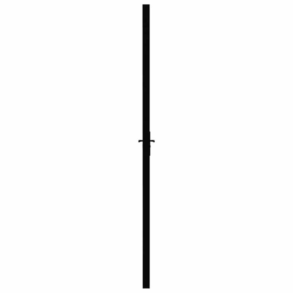 vidaXL Interior Door ESG Glass and Aluminium 76x201.5 cm Black