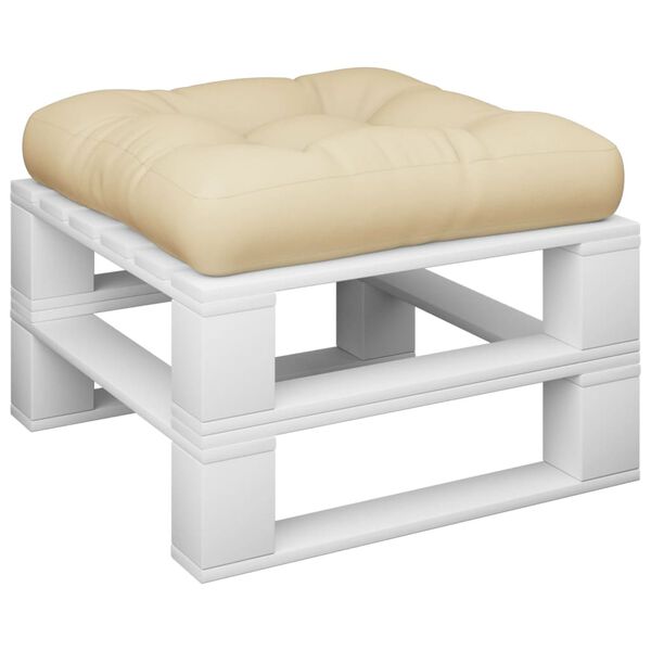 vidaXL Pallet Cushion Beige 60x60x12 cm Fabric