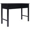vidaXL Writing Desk Black 110x45x76 cm Wood