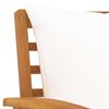 vidaXL Garden Chairs 2 pcs with Cream Cushion Solid Acacia Wood