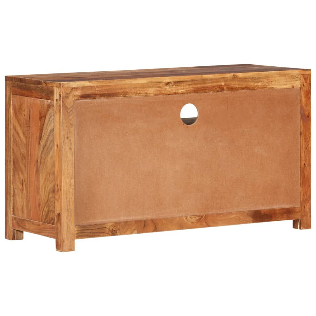 vidaXL TV Cabinet 90x34.5x50 cm Solid Wood Acacia