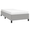 vidaXL Bed Frame without Mattress Light Grey 100x190 cm Twin Fabric