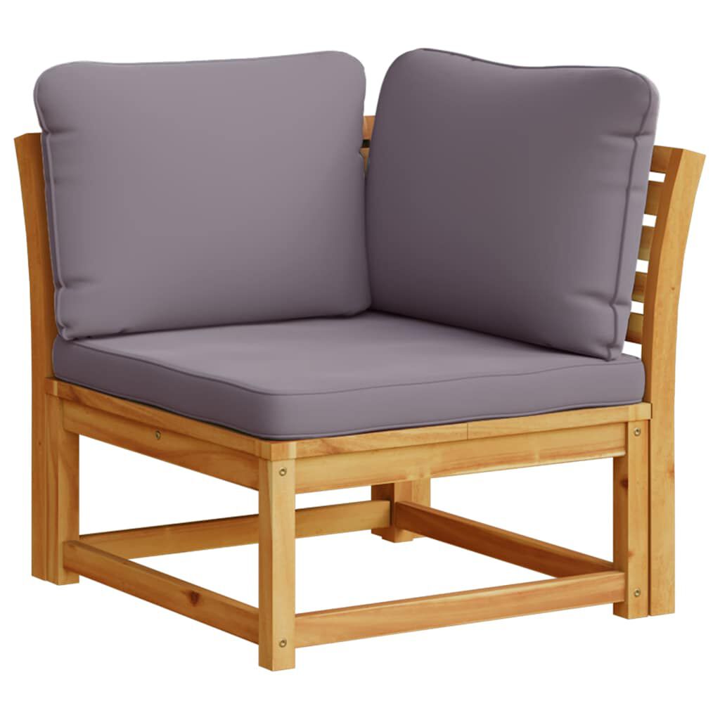 vidaXL 6 Piece Garden Lounge Set with Cushions Solid Wood Acacia