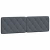 vidaXL Headboard Cushion Dark Grey 153 cm Velvet
