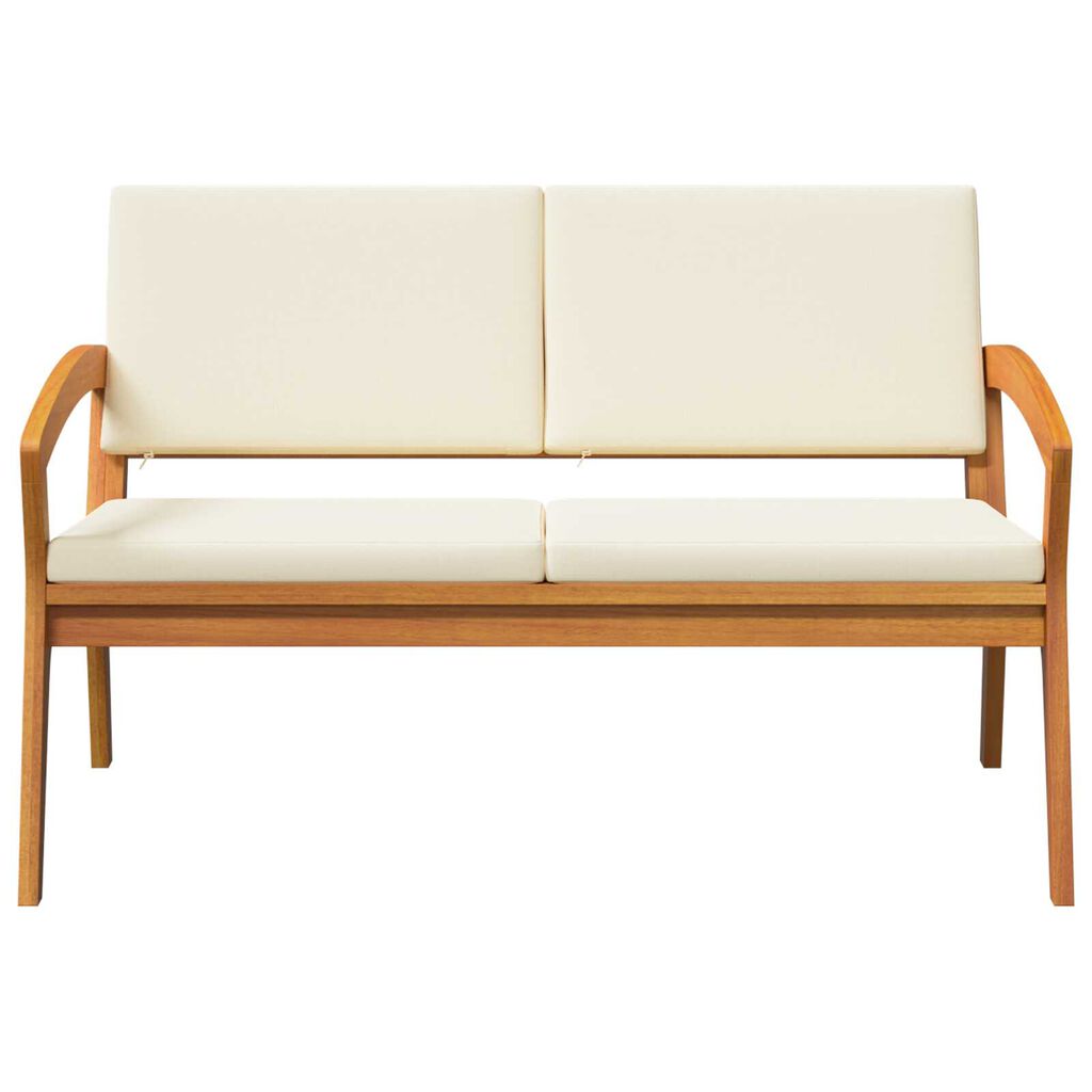 vidaXL Garden Bench with Cushion Brown Solid Acacia wood