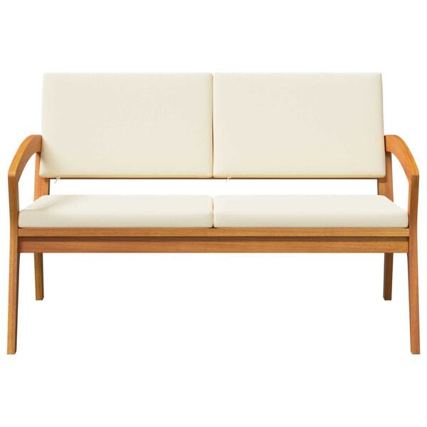vidaXL Garden Bench with Cushion Brown Solid Acacia wood