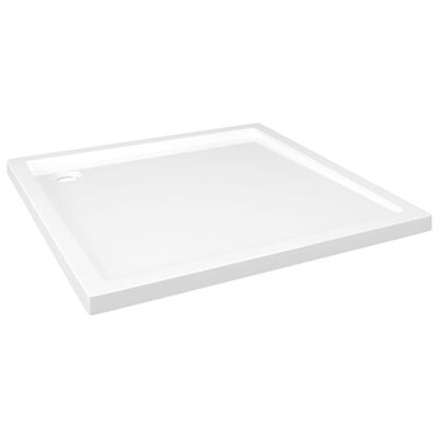 vidaXL Square ABS Shower Base Tray White 80x80 cm