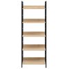 vidaXL 5-Layer Book Shelf Oak 60x27.6x158.5 cm Engineered Wood