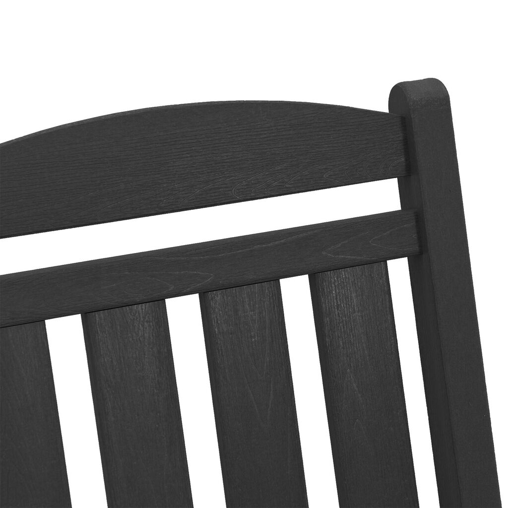vidaXL Garden Rocking Chair Black 70x92x108 cm HDPE
