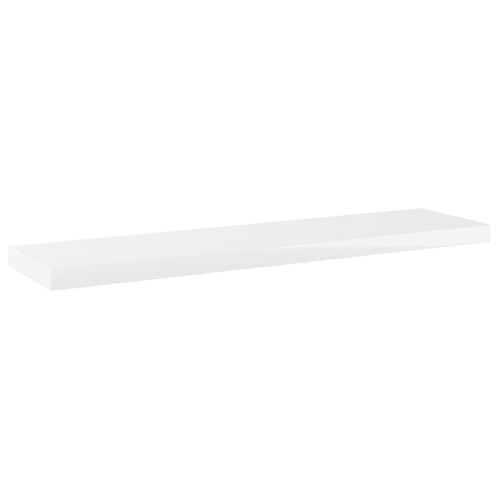 vidaXL Bookshelf Boards 8 pcs High Gloss White 40x10x1.5 cm Engineered Wood