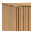 vidaXL Sideboard OLDEN Grey and Brown 114x43x73.5cm Solid Wood Pine