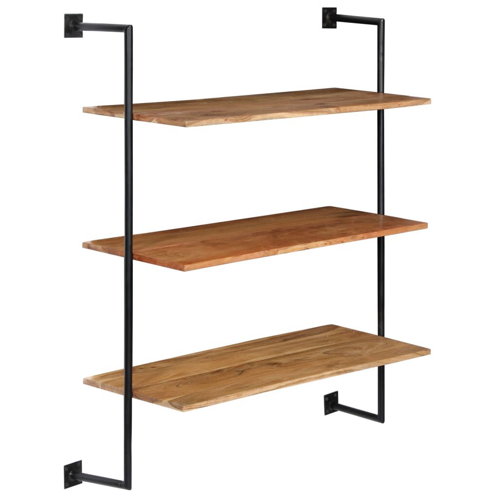 vidaXL Wall Shelf 94x35x113 cm Solid Acacia Wood