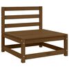 vidaXL Garden Middle Sofas 3 pcs Honey Brown Solid Wood Pine