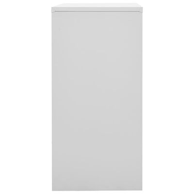 vidaXL Locker Cabinet Light Grey and Green 90x45x92.5 cm Steel