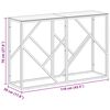 vidaXL Console Table Silver Stainless Steel and Tempered Glass