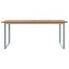 vidaXL Garden Table with U-shaped Legs 180x90x75 cm Solid Wood Acacia