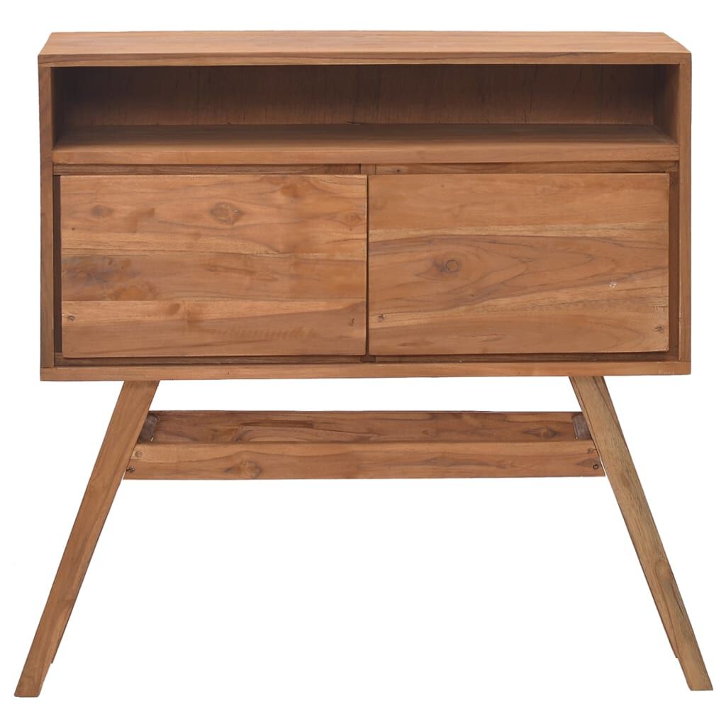 vidaXL Console Table 80x30x80 cm Solid Teak Wood