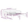 vidaXL Daybed with Trundle without Mattress Light Grey 100x190 cm