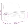 vidaXL Bench Dark Grey 100x75x76 cm Fabric