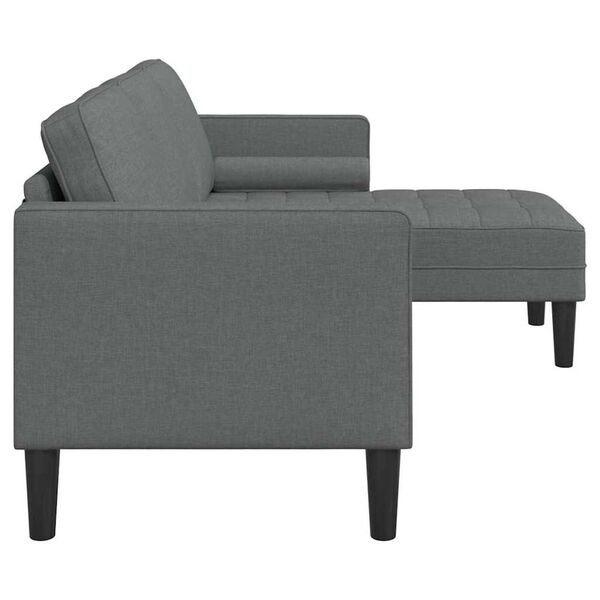 vidaXL Sofa Set Dark Grey 173 x 131 x 67 cm Fabric
