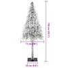 vidaXL Artificial Christmas Tree with Flocked Snow 150 cm