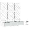 vidaXL Garden White 120 x 40 x 126 cm Steel