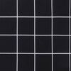 vidaXL Garden Bench Cushions 2pcs Black Check Pattern 100x50x7cm Fabric
