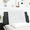vidaXL Headboard Cushion "Zadar" White and Black 100 cm Faux Leather