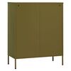 vidaXL Storage Cabinet Olive Green 80x35x101.5 cm Steel