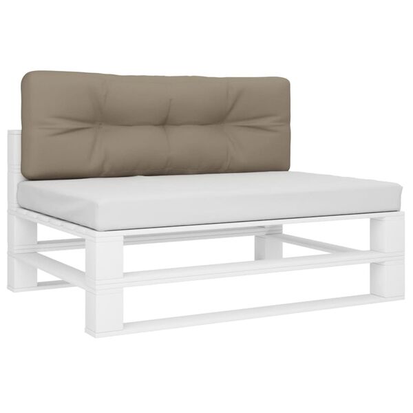 vidaXL Pallet Cushion Taupe 120x40x12 cm Fabric