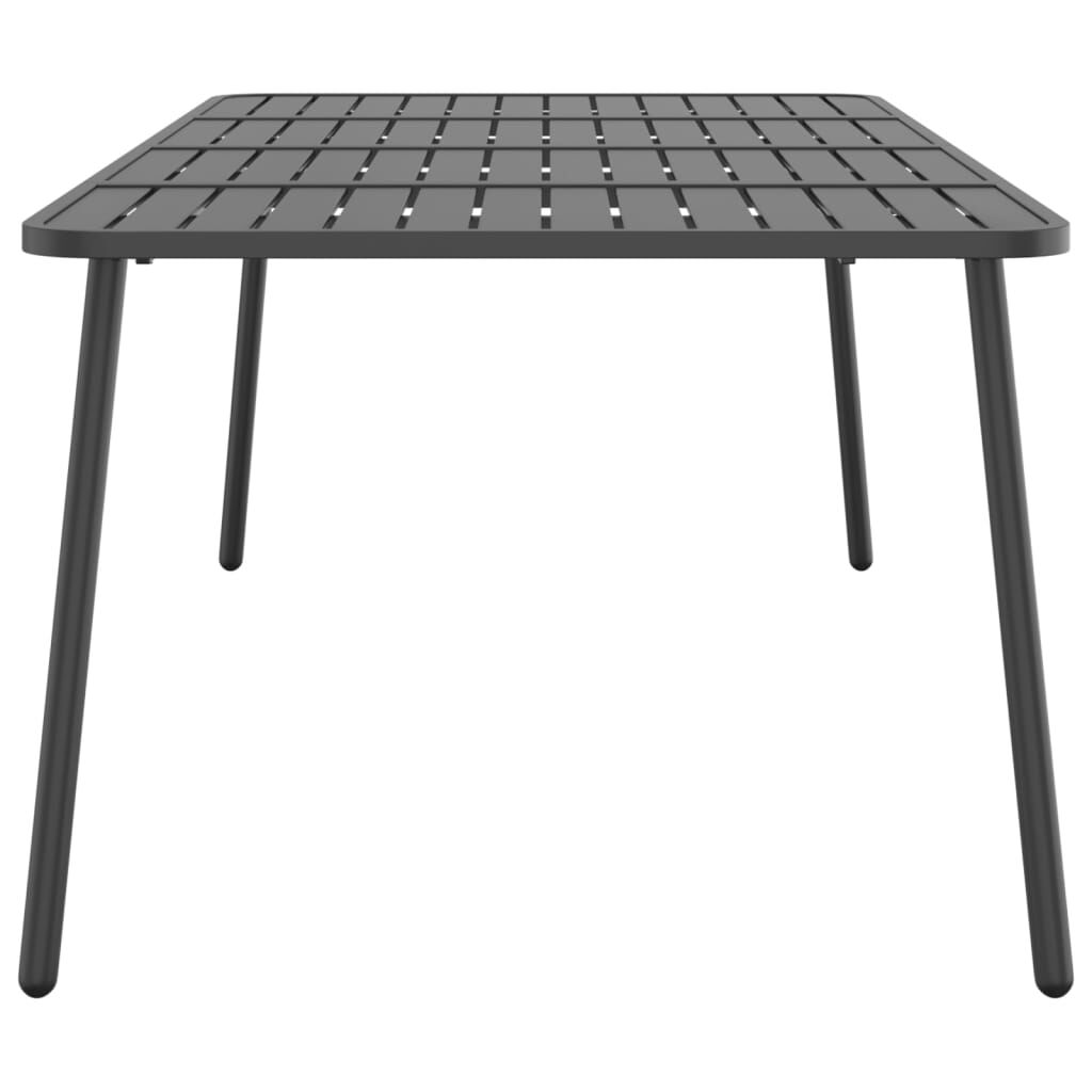 vidaXL Garden Table Anthracite 200x100x71 cm Steel