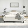 vidaXL Bed Frame without Mattress White 152x203 cm Queen Faux Leather