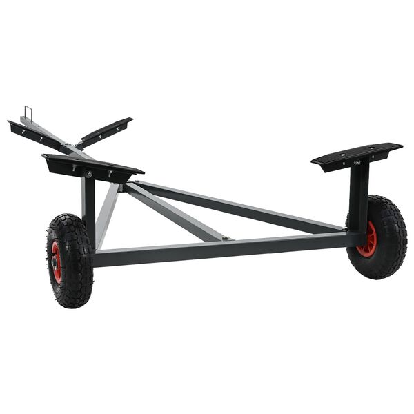 vidaXL Boat Trailer 212-302 cm Adjustable Length 160 kg Steel