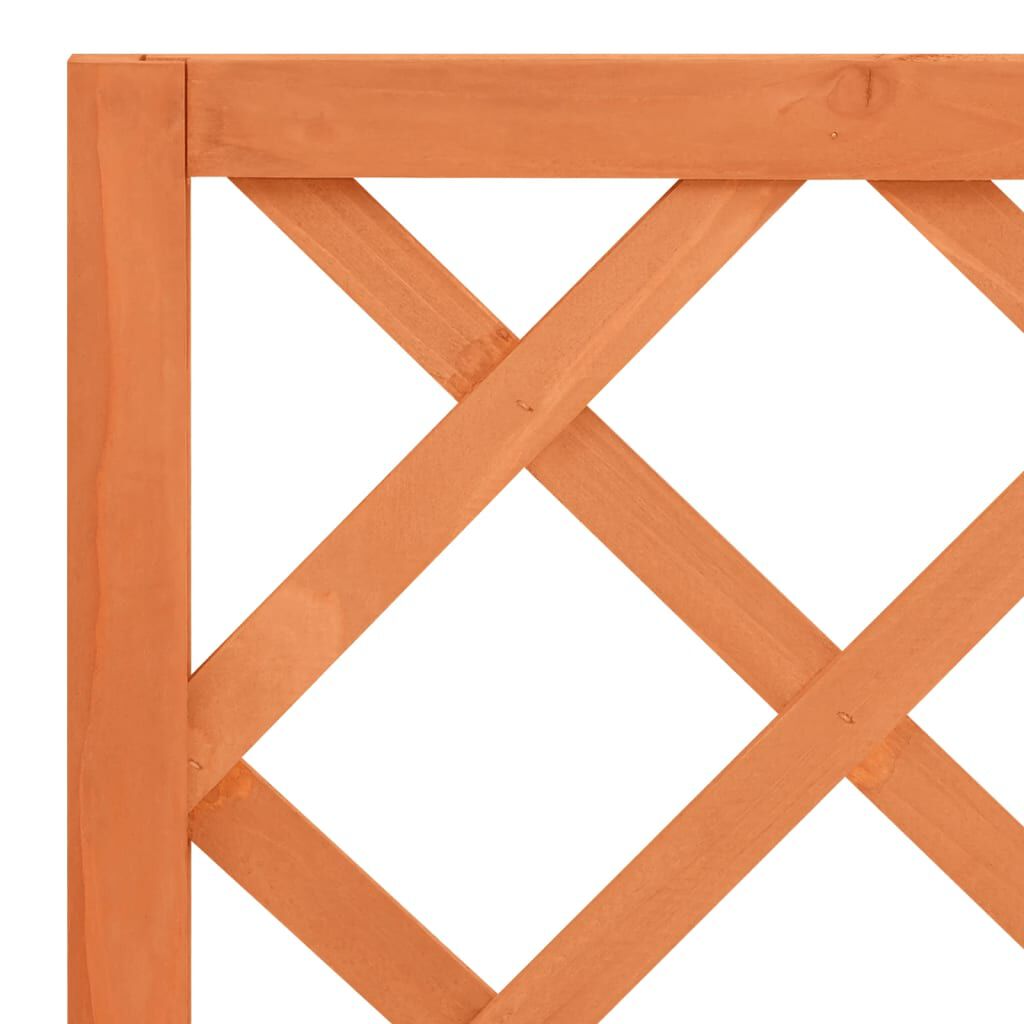 vidaXL Garden Trellis Planter Brown 70x30x135 cm Solid Firwood