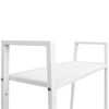 vidaXL Ladder Bookcase 4 Tiers Metal White