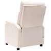 vidaXL Electric Massage Chair Cream Fabric