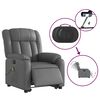 vidaXL Electric Stand up Massage Recliner Chair Grey Faux Leather