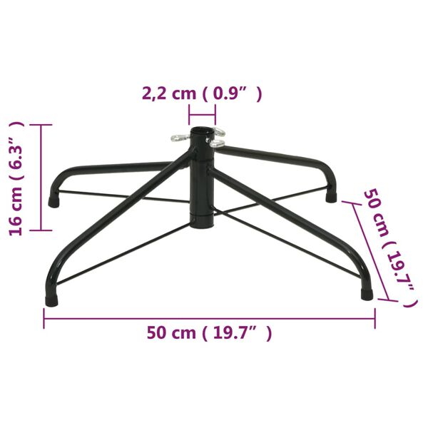 vidaXL Christmas Tree Stand 50x50x16 cm
