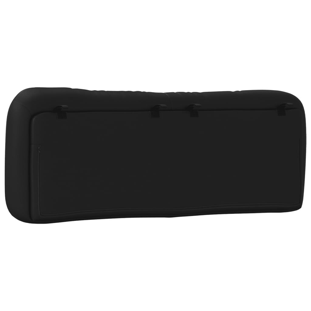 vidaXL Headboard Cushion "Hvar" Black 137 cm Double Faux Leather