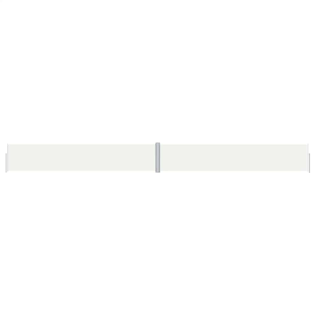 vidaXL Retractable Side Awning Cream 117x1200 cm