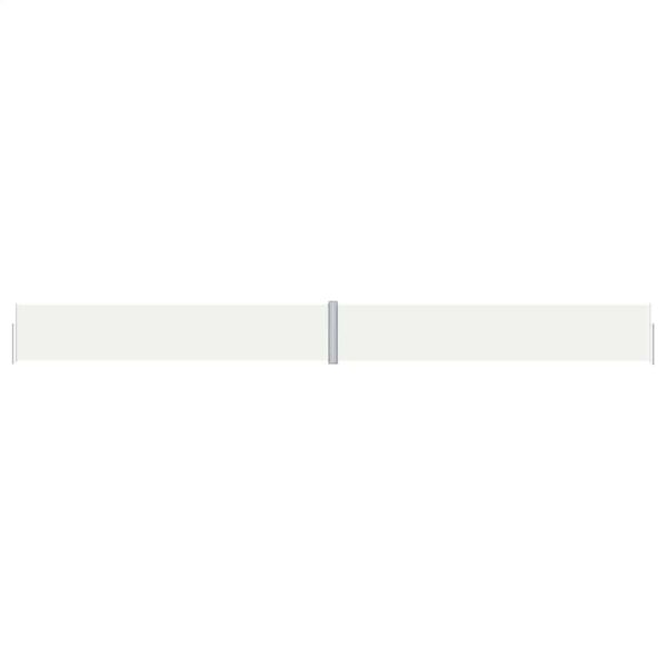 vidaXL Retractable Side Awning Cream 117x1200 cm