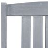 vidaXL Garden Chairs 2 pcs Grey Solid Acacia Wood