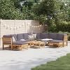 vidaXL 11 Piece Garden Lounge Set with Cushions Solid Wood Acacia