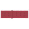 vidaXL Deck Chair Cushion Wine Red (75+105)x50x4 cm